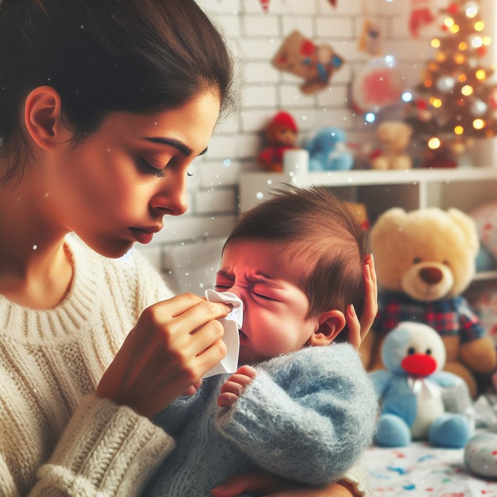 انسداد الأنف بسبب السوائل من ابرز مشاكل الأطفال الرضع